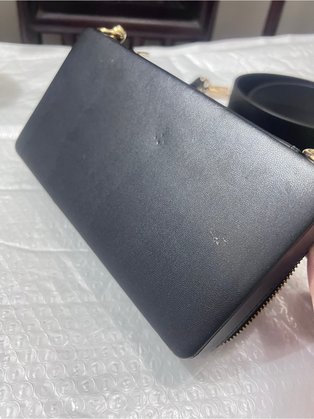 【DIY】Used Dior Convented Cosmetic Pouch Crossbody Bag with strap - Picture 4 of 9